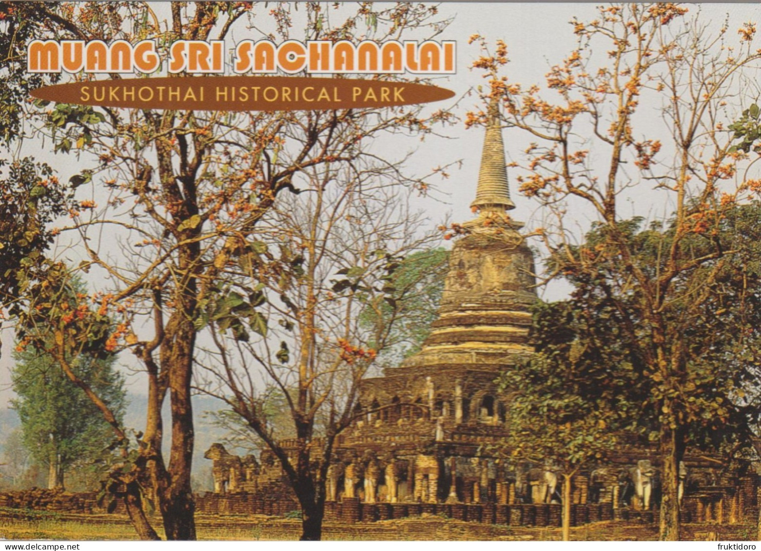 AKTH Thailand Postcards Budhist Monks - Buddhas - Phitsanulok - Sukhotai - Damnoen Saduak - Floating Market - Temples