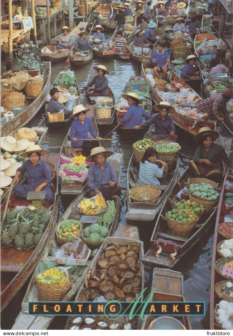 AKTH Thailand Postcards Budhist Monks - Buddhas - Phitsanulok - Sukhotai - Damnoen Saduak - Floating Market - Temples