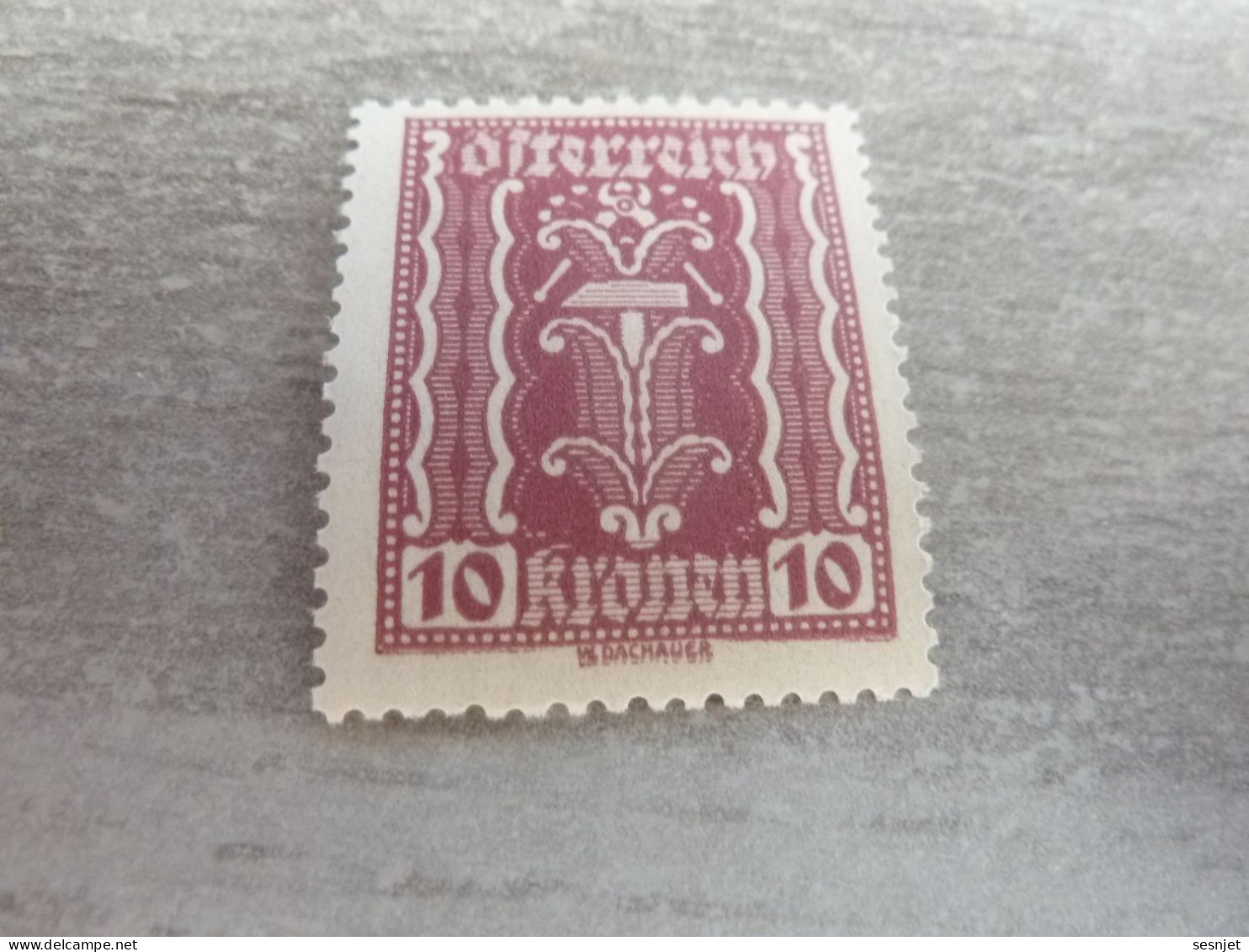 Osterreich - Symbole - Val 10 Kronen - Lilas Foncé - Neuf - Année 1918 - - Fiscaux