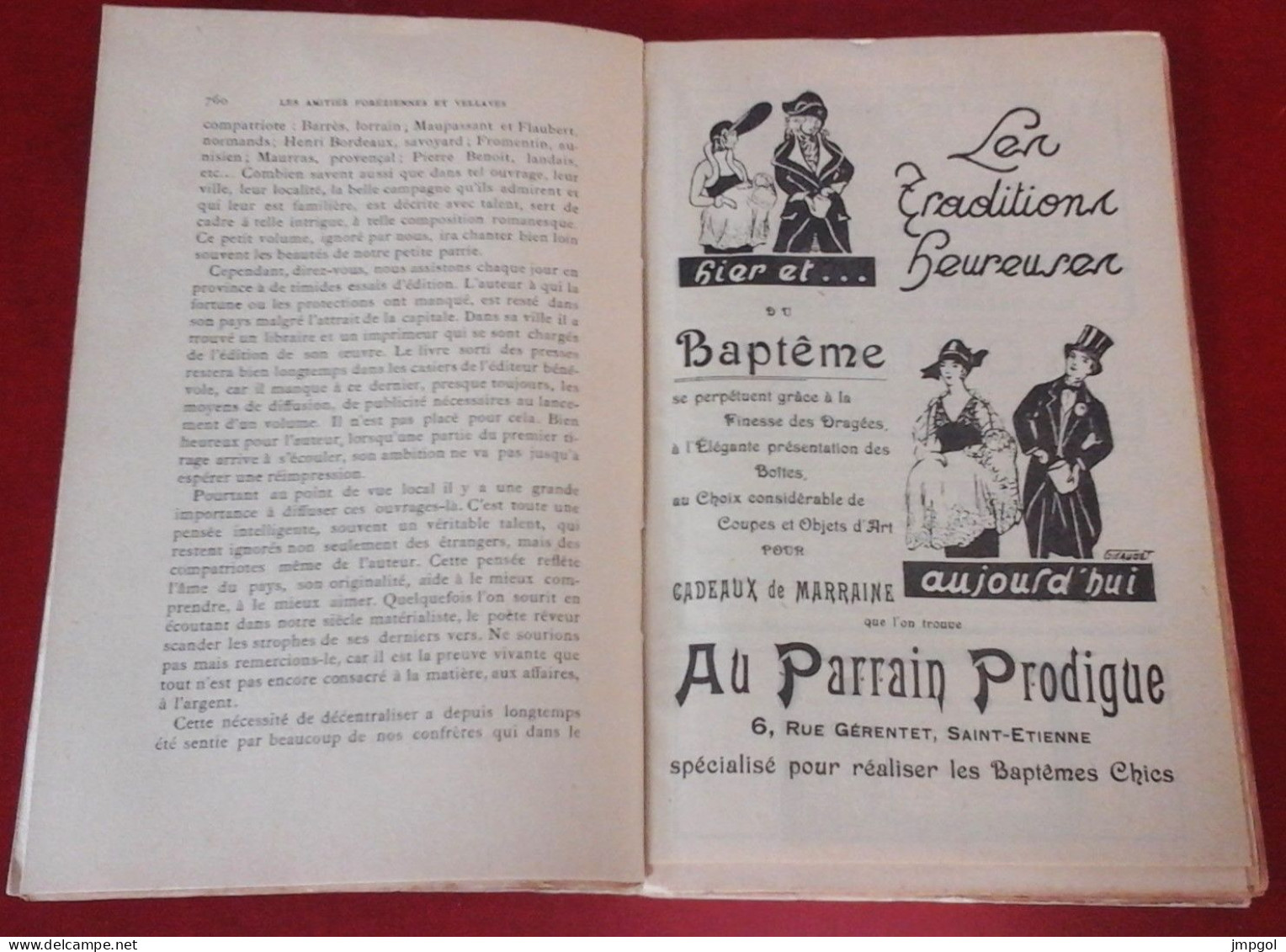 Amitiés Foréziennes Et Vellaves N°11 Octobre 1926 Espinchal Charles Silvestre Jean Tenant Publicités Saint Etienne - Rhône-Alpes