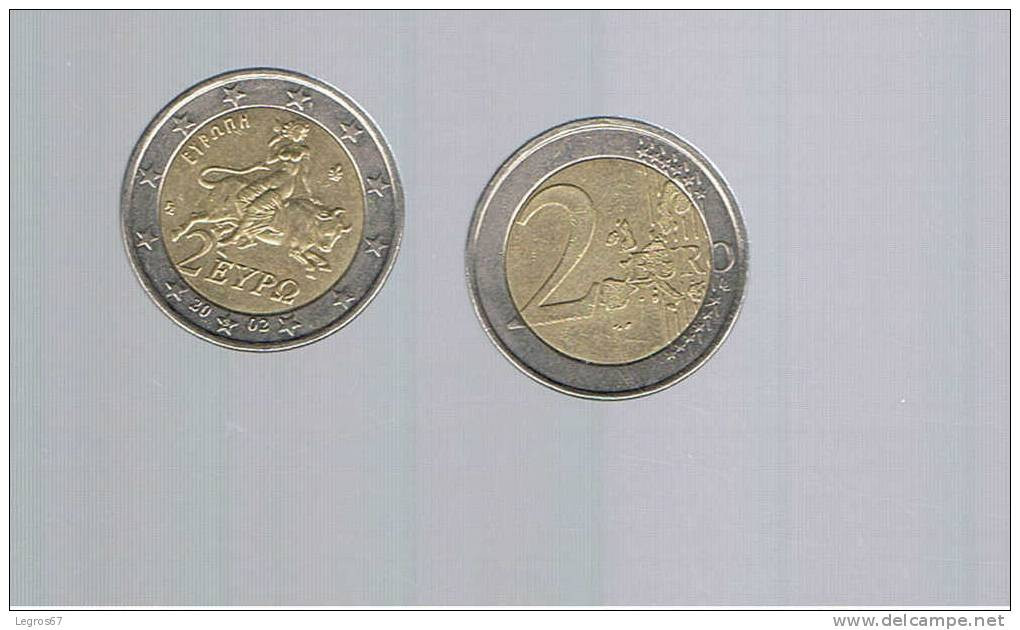PIECE DE 2  €URO GRECE 2002 - TYPE B - Greece