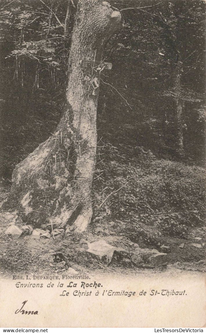 BELGIQUE - Aux Environs De La Roche - Le Christ à L'Ermitage De St Thibaut - Carte Postale Ancienne - La-Roche-en-Ardenne