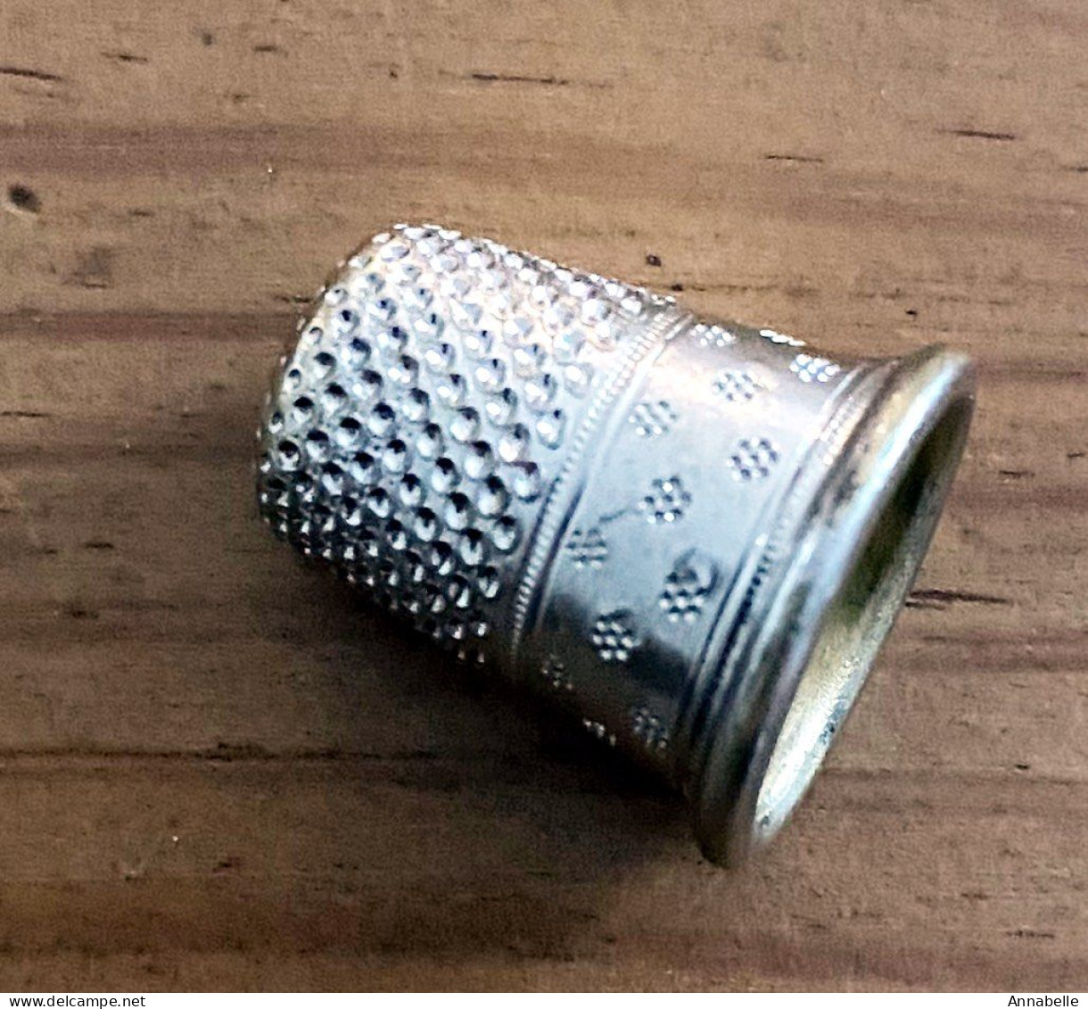 Ancien Nécessaire De Couture En Argent Nogent Avec Poinçon Tête De Sanglier - Thimbles