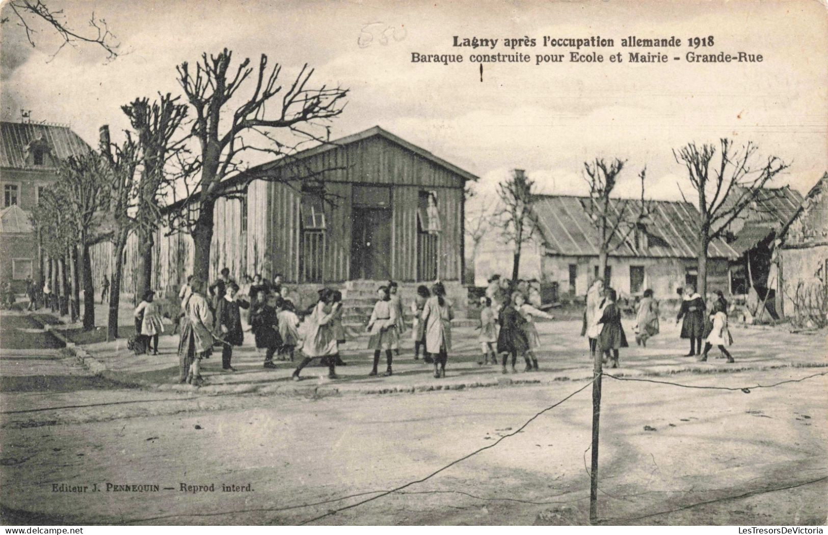 FRANCE - Lagny Après L'occupation Allemande 1918 - Baraque Construite Pour Ecole Et Mairie - Carte Postale Ancienne - Lagny Sur Marne