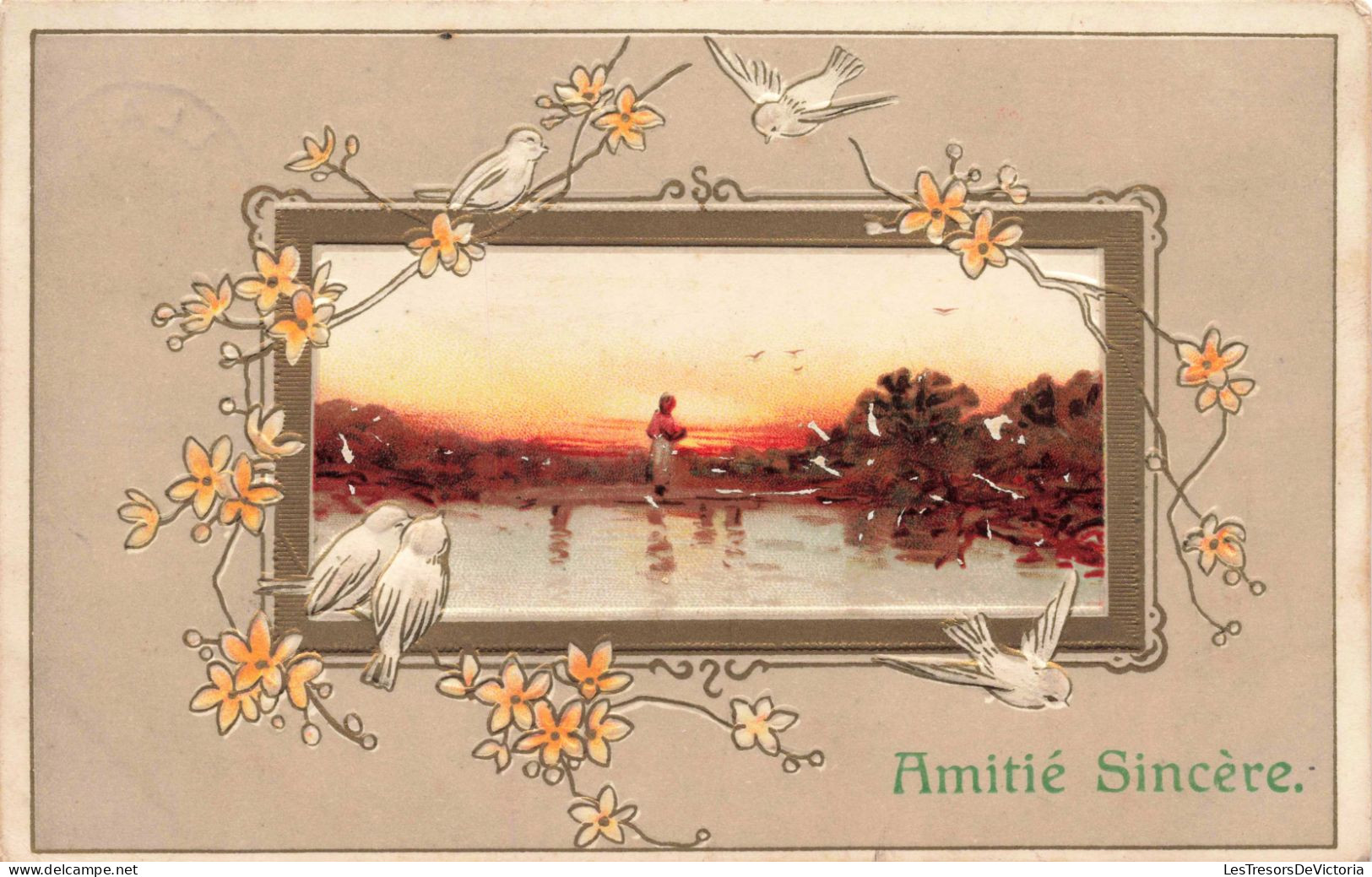 ARTS - Peintures Et Tableaux - Amitié Sincère - Carte Postale Ancienne - Peintures & Tableaux