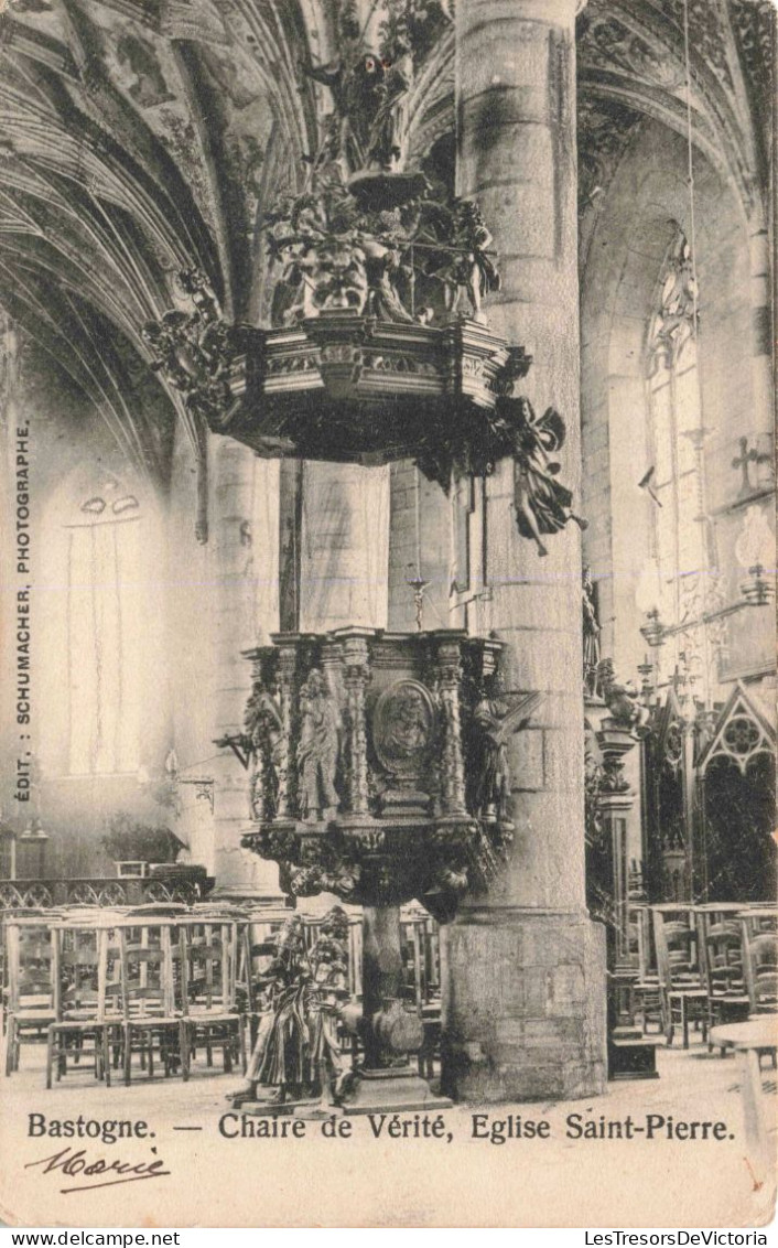 BELGIQUE - Bastogne - Chaire De Vérité - Eglise Saint-Pierre  - Carte Postale Ancienne - Bastenaken