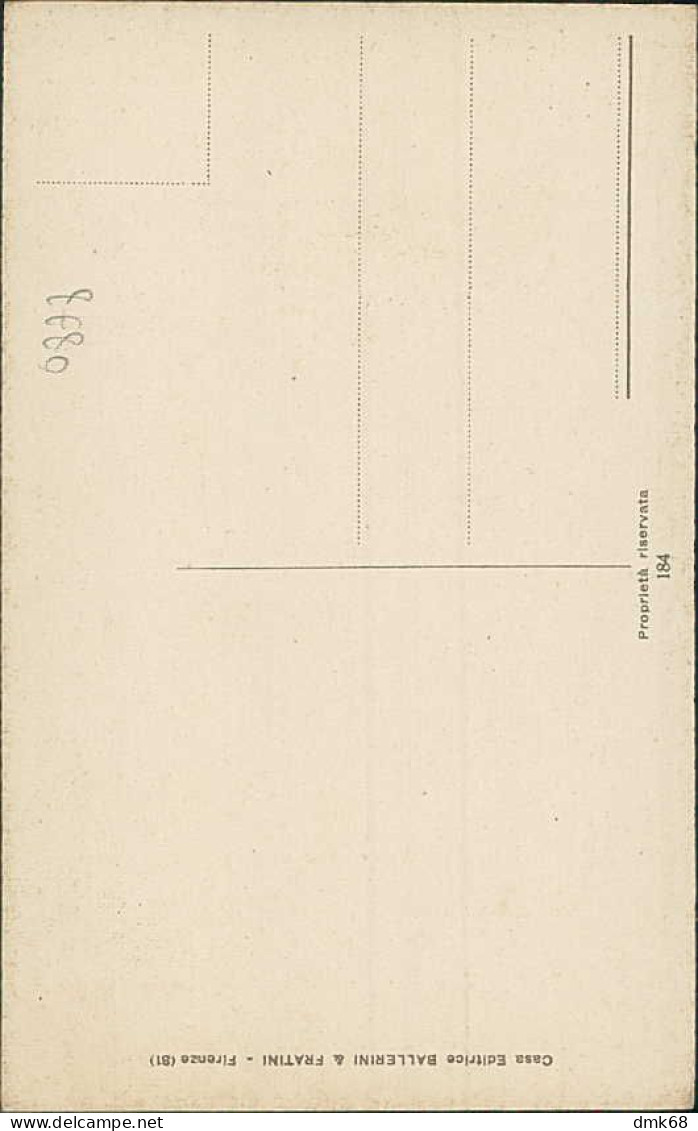 CHIOSTRI SIGNED 1920s  POSTCARDS ( 4 ) YOUNG GEISHA - EDIT BALLERINI & FRATINI N.184 (4857)