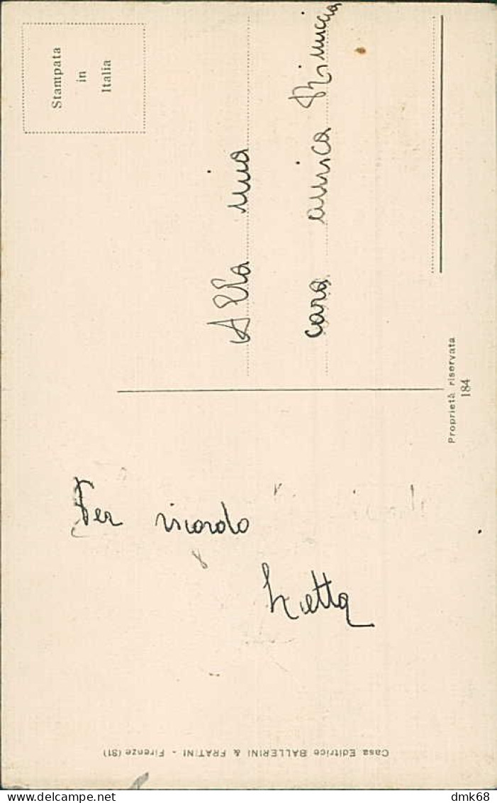CHIOSTRI SIGNED 1920s  POSTCARDS ( 4 ) YOUNG GEISHA - EDIT BALLERINI & FRATINI N.184 (4857)