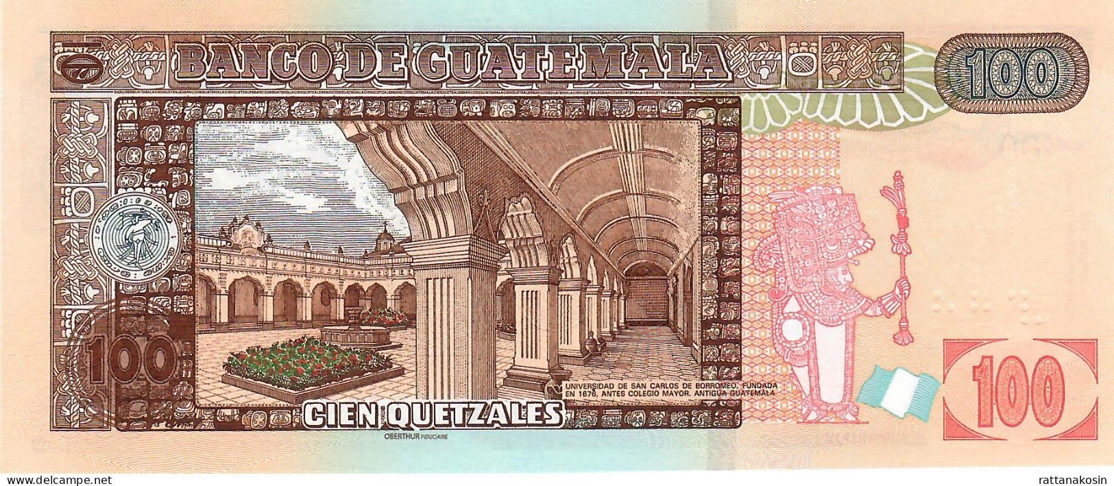 GUATEMALA P126m 100 Quetzal 25.11.2020 #G/L UNC. - Guatemala