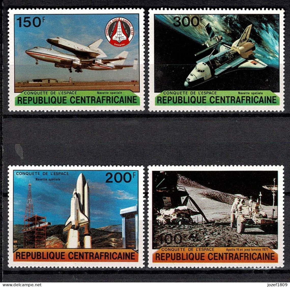 Central African Republic Space 1981 Apollo And Shuttle. - Centrafricaine (République)