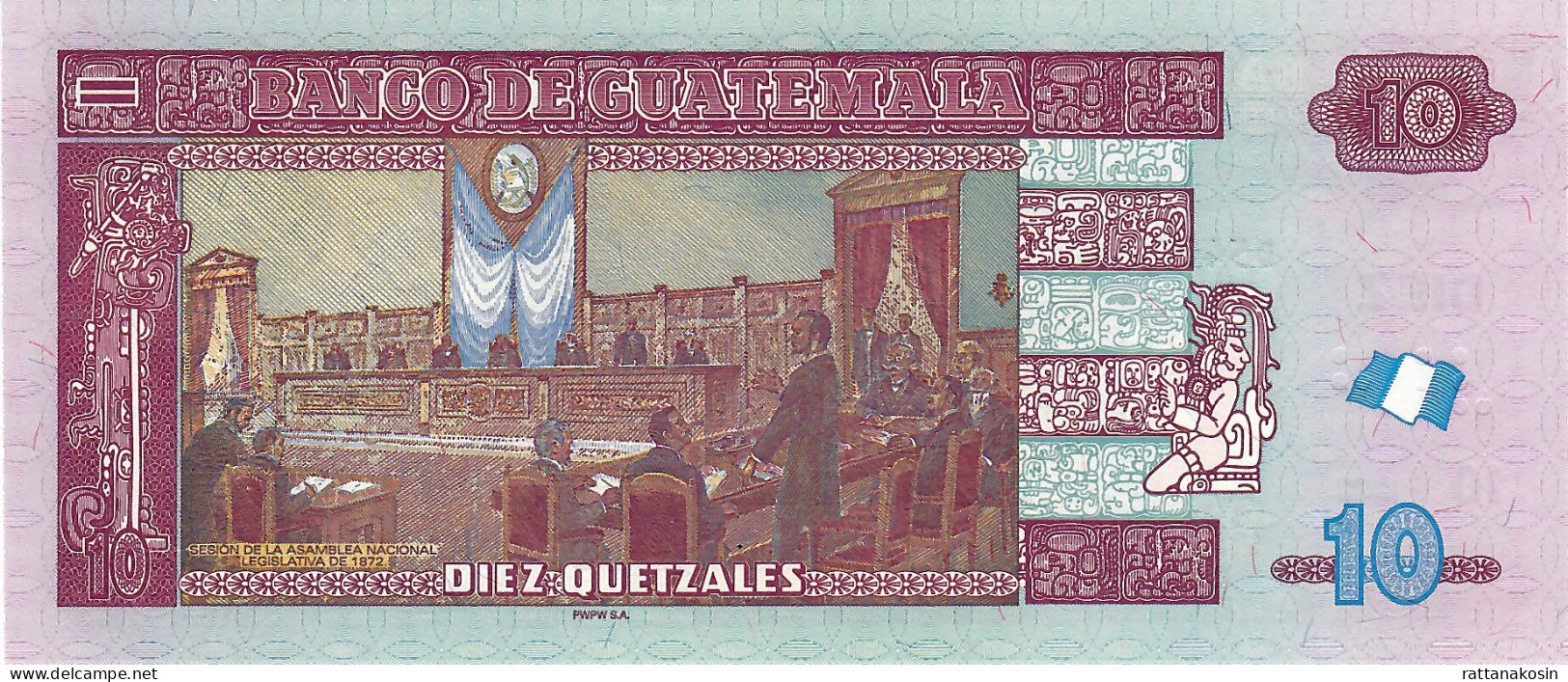 GUATEMALA P123Af 10 QUETZALES 13.2.2019  #D/F   UNC. - Guatemala