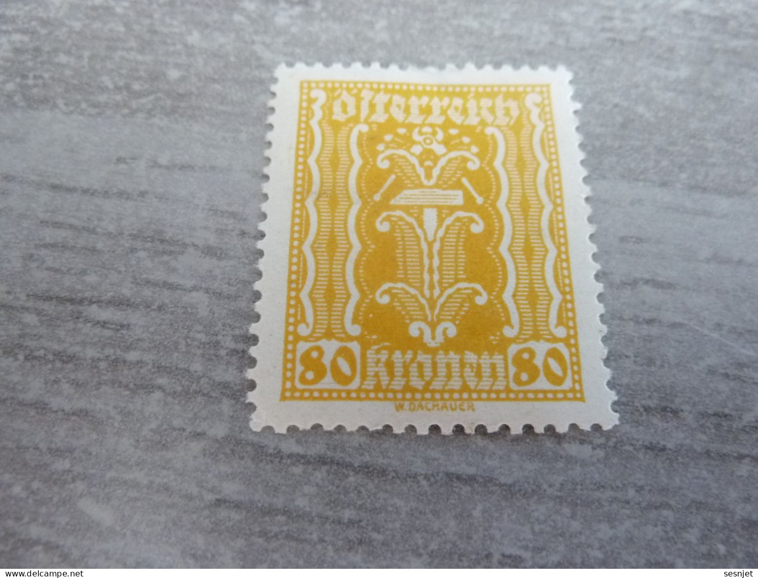 Osterreich - Symbole - Val 80 Kronen - Jaune - Non Oblitéré - Année 1918 - - Revenue Stamps