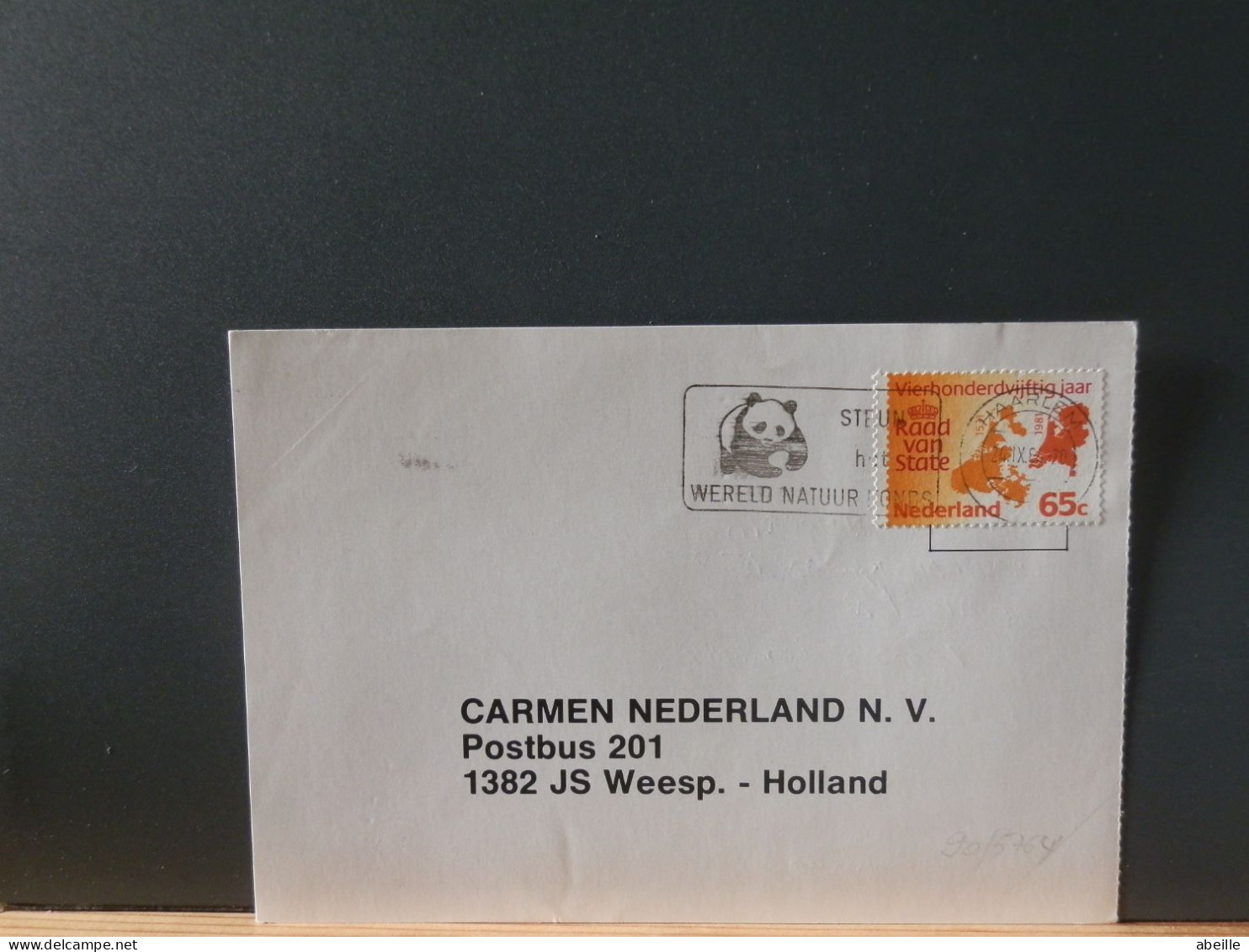 90/576Y FLAMME  NEDERLAND - Lettres & Documents