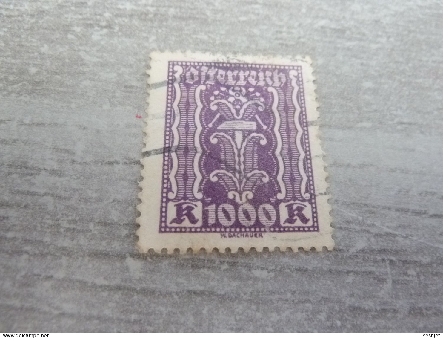 Osterreich - Symbole - Val 1000 K - Lilas - Oblitéré - Année 1918 - - Revenue Stamps
