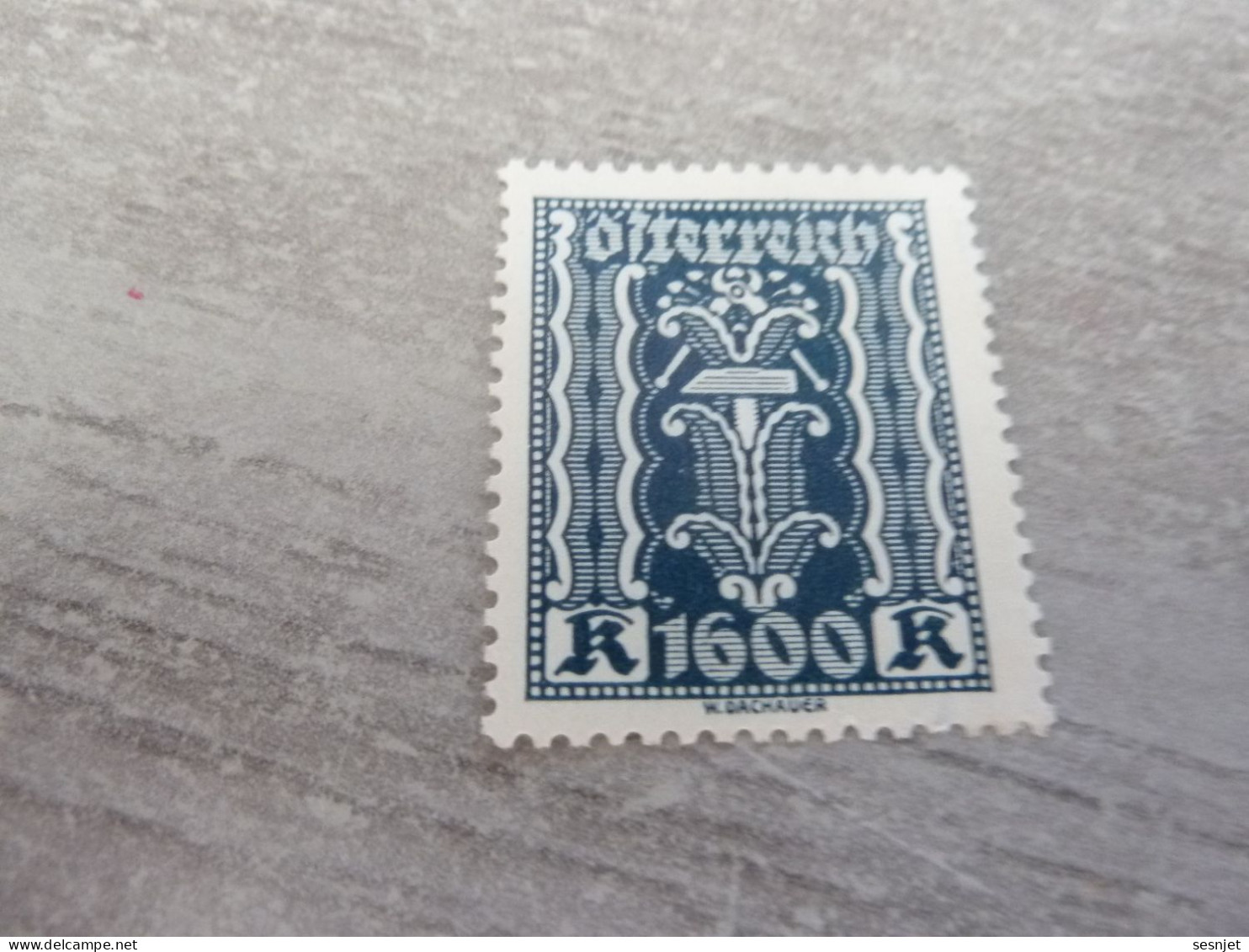 Osterreich - Symbole - Val 1600 K - Bleu Foncé - Neuf Sans Trace De Charnière - Année 1918 - - Fiscale Zegels