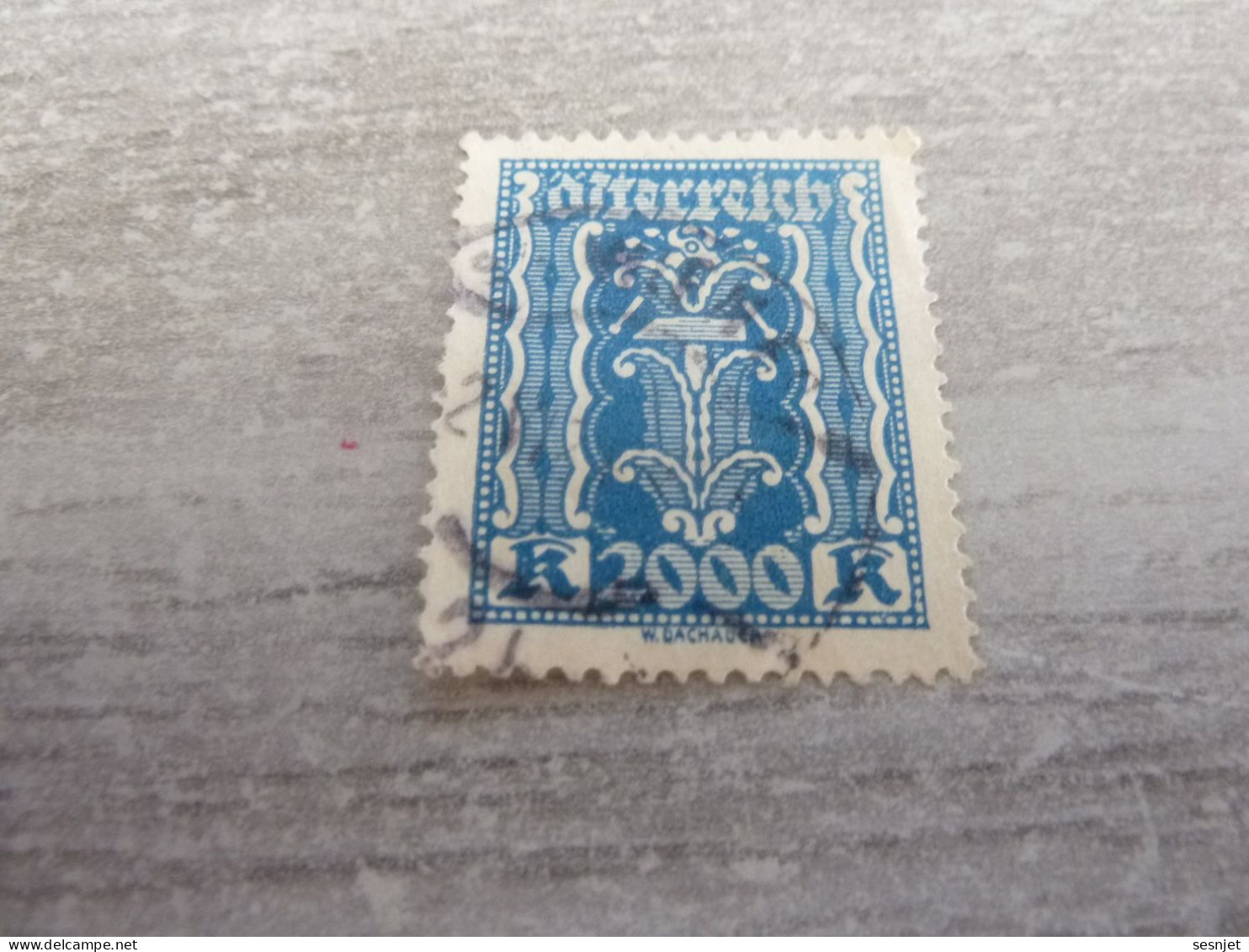 Osterreich - Symbole - Val 2000 K - Bleu - Oblitéré - Année 1918 - - Fiscale Zegels