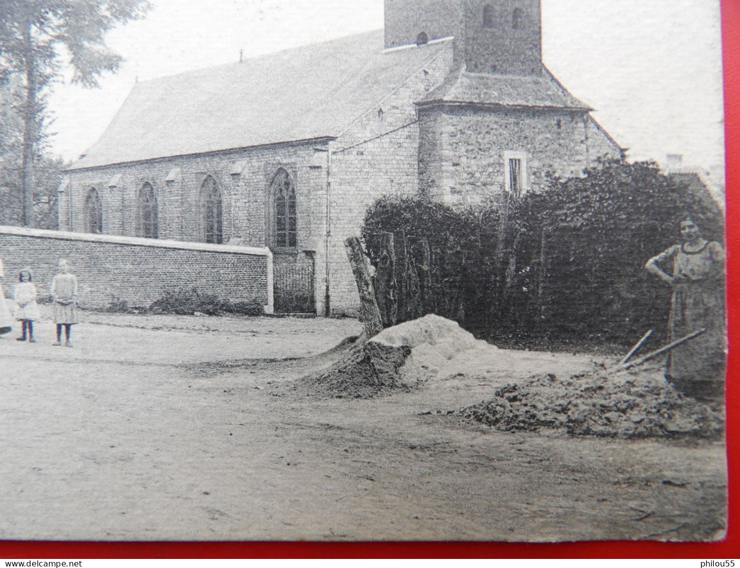 Cpa HOSDENT LATINNE Anime Place De L'Eglise - Braives