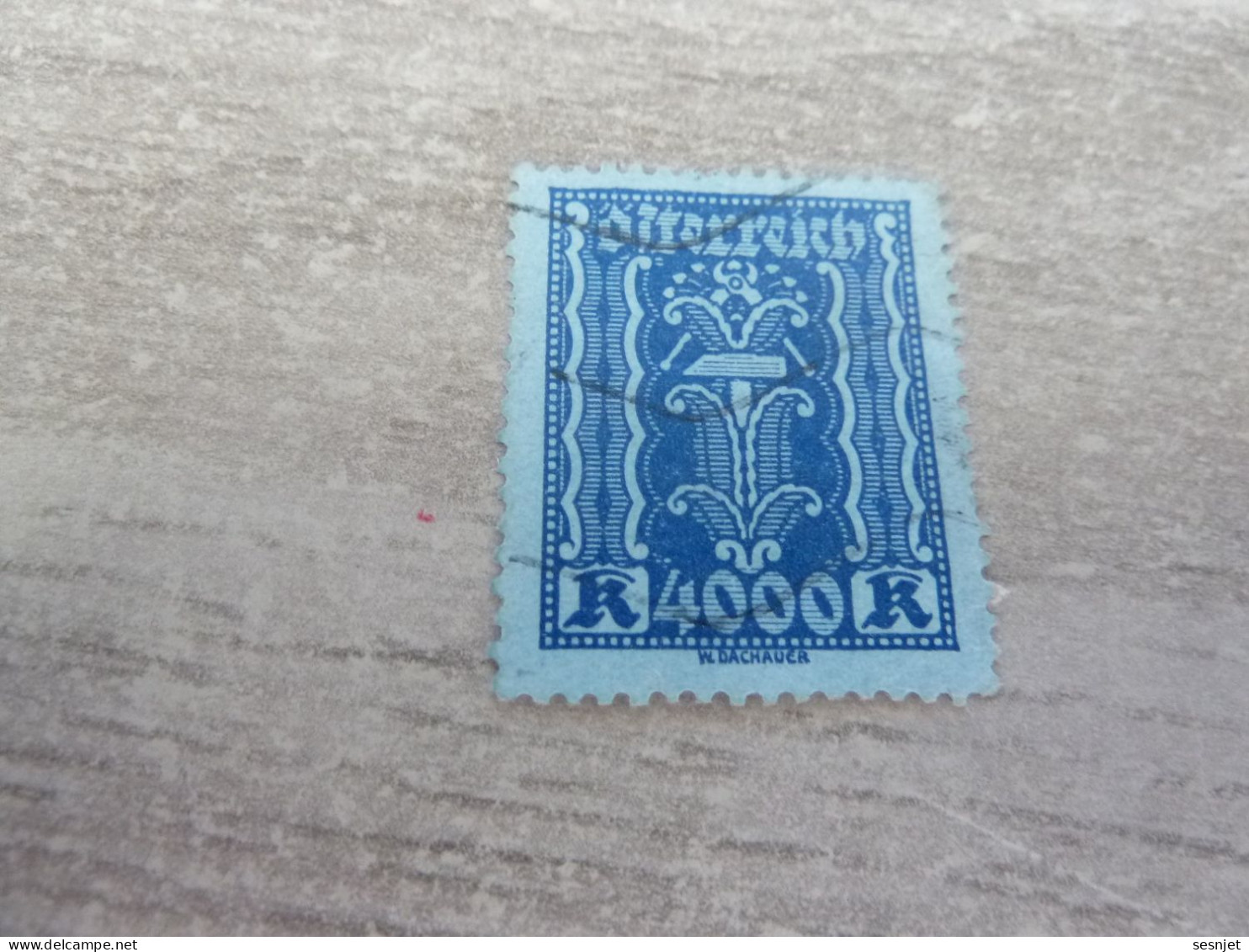 Osterreich - Symbole - Val 4000 K - Bleu Et Bleu Clair - Oblitéré - Année 1918 - - Revenue Stamps