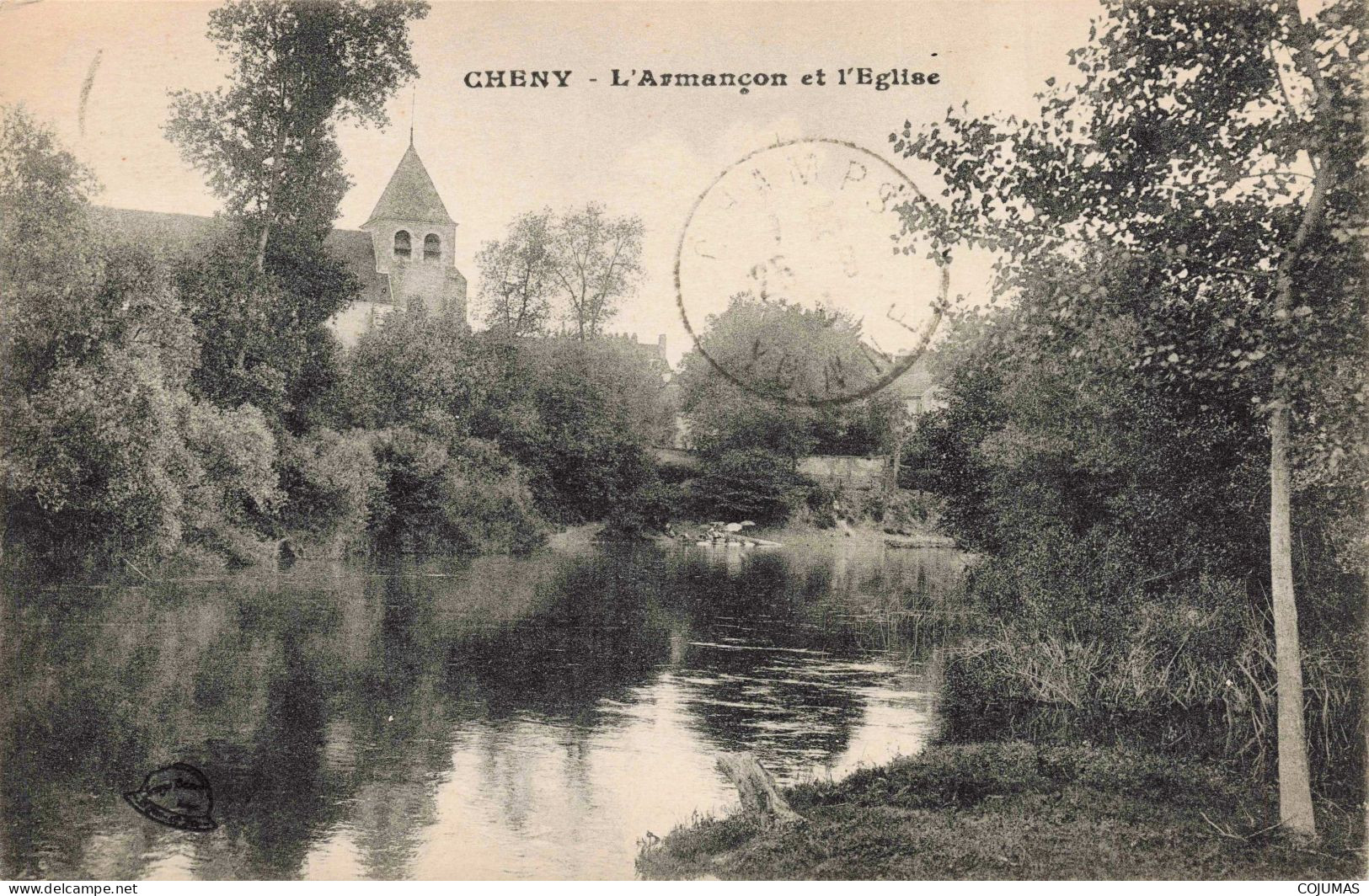 89 - CHENY _S22787_ L'Armançon Et L'Eglise - Cheny