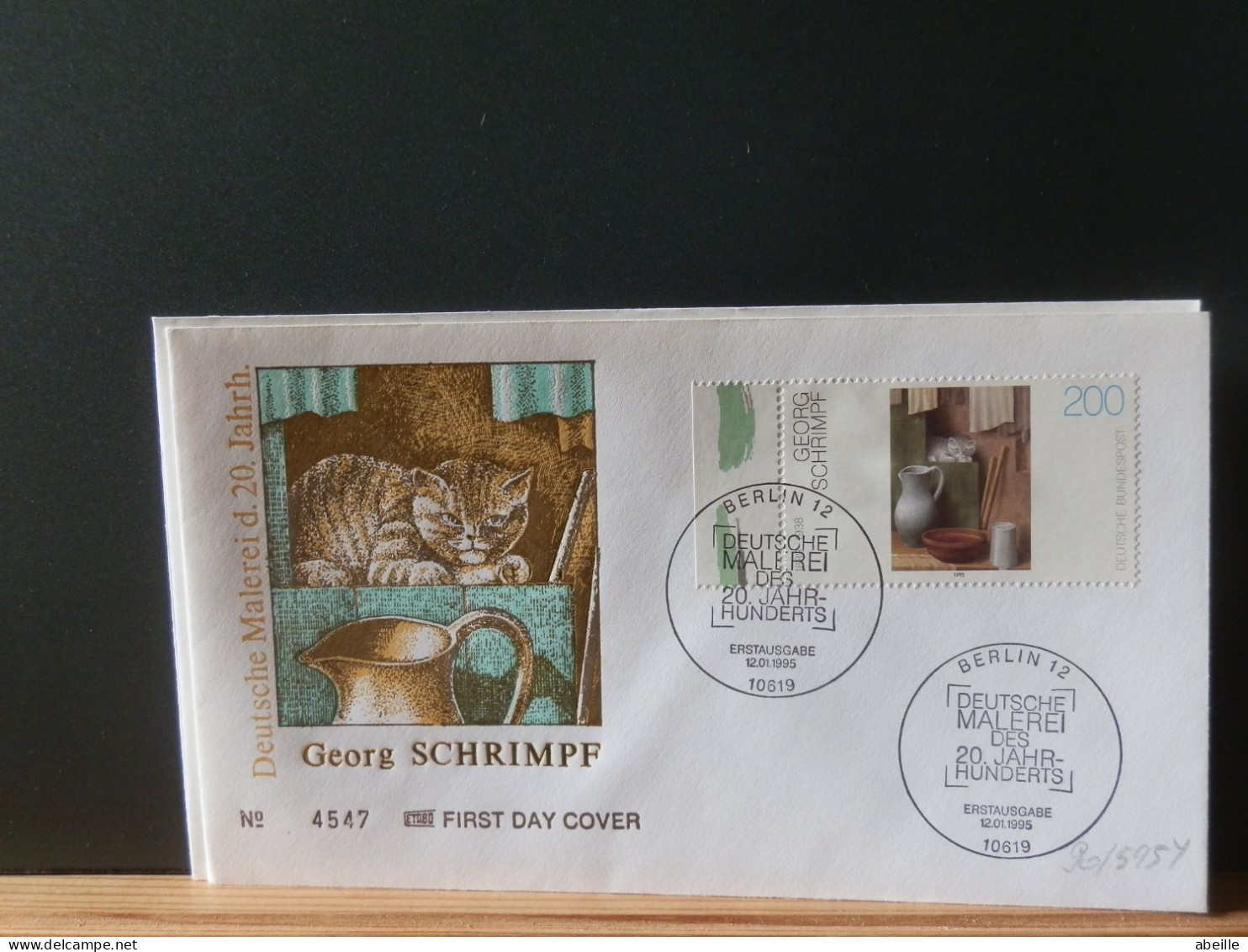 90/595Y FDC  ALLEMAGNE - Chats Domestiques