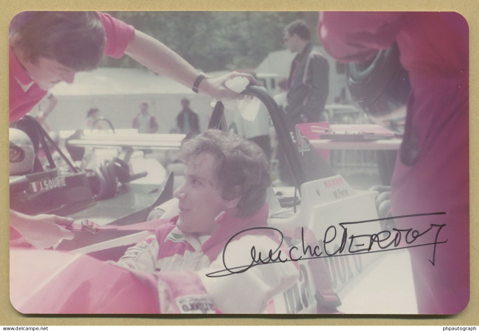 Michel Ferté (1958-2023) - Pilote Automobile - Photo Originale Signée - 1983 - Sportifs