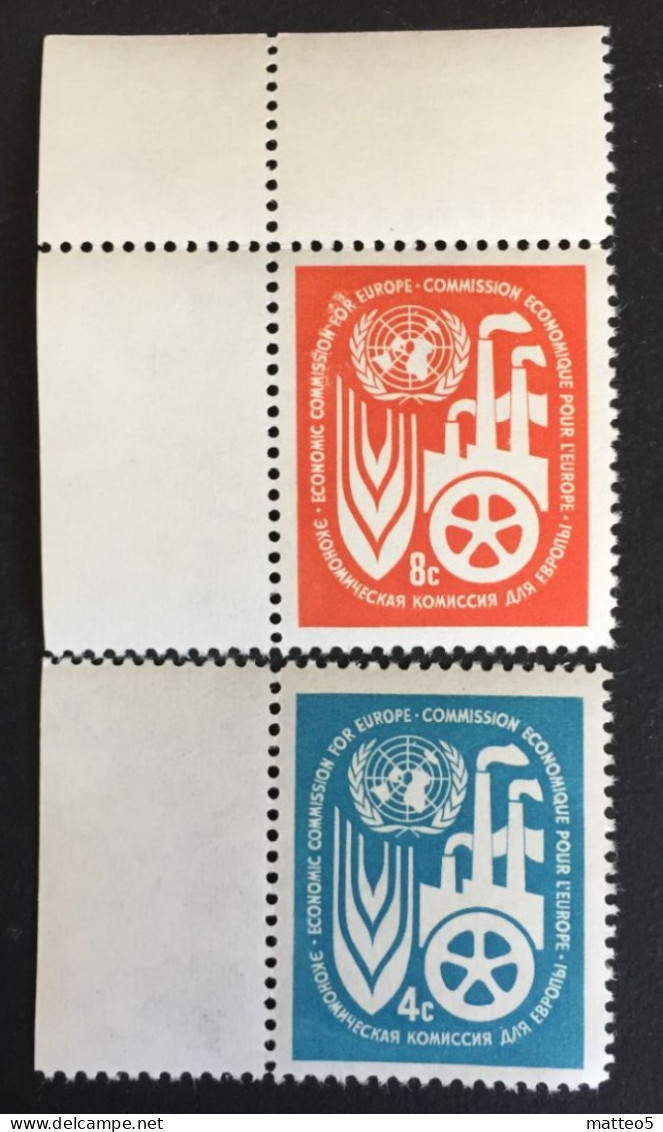1959 - United Nations UNO UN ONU - Economic Commission For Europe - Symbols Of Work -  Unused - Nuovi