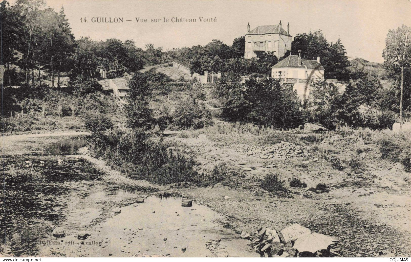 89 - GUILLON _S22799_ Vue Sur Le Château Vouté - Lavandière - Guillon