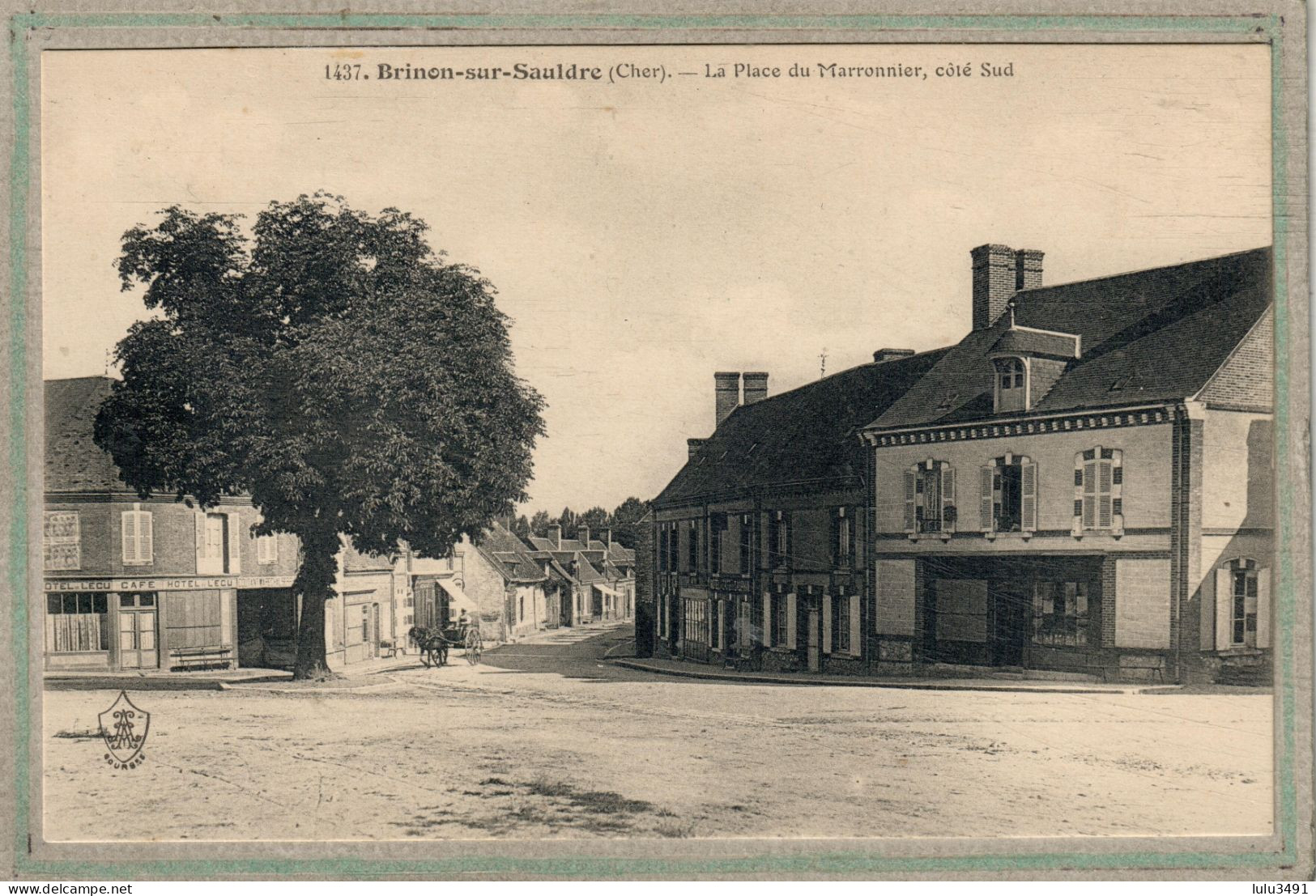 CPA (18) BRINON-sur-SAULDRE - Thème: ARBRE - Place Du Marronnier , Côté Sud , En 1910 - Brinon-sur-Sauldre