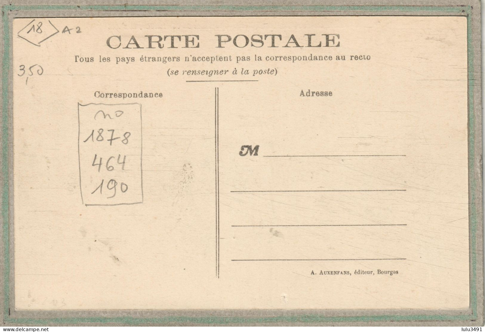 CPA (18) BRINON-sur-SAULDRE - Thème: ARBRE - Place Du Marronnier , Côté Sud , En 1910 - Brinon-sur-Sauldre