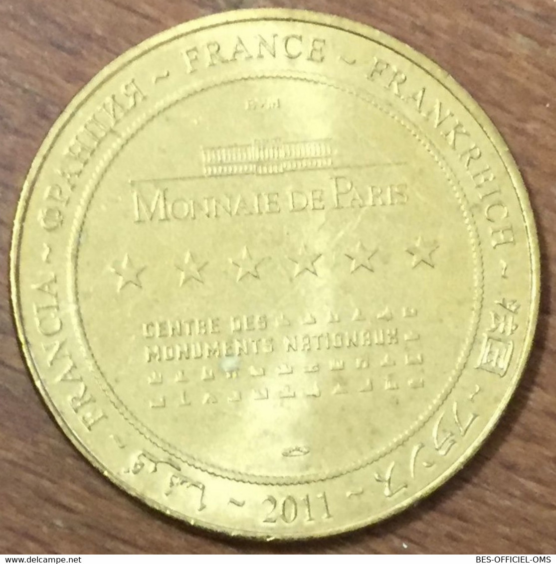 13 ARLES ABBAYE DE MONTMAJOUR MEDAILLE SOUVENIR MONNAIE DE PARIS 2011 JETON TOURISTIQUE MEDALS COINS TOKENS - 2011