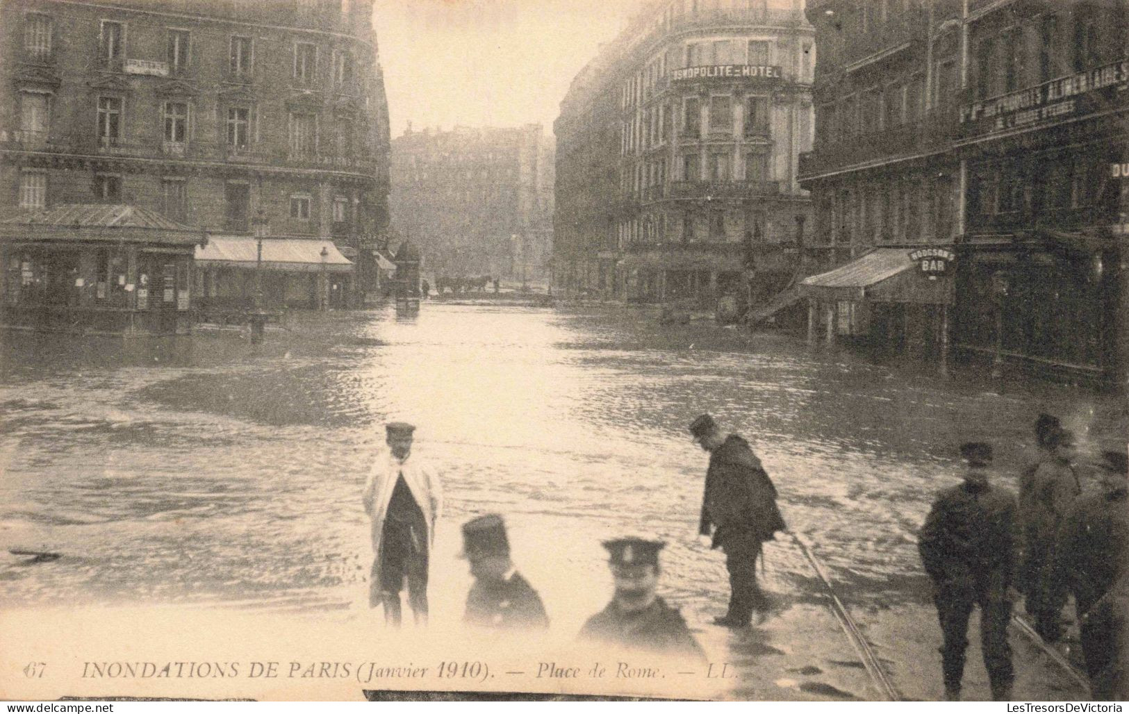 FRANCE - Paris - Place De Rome - Carte Postale Ancienne - Paris Flood, 1910