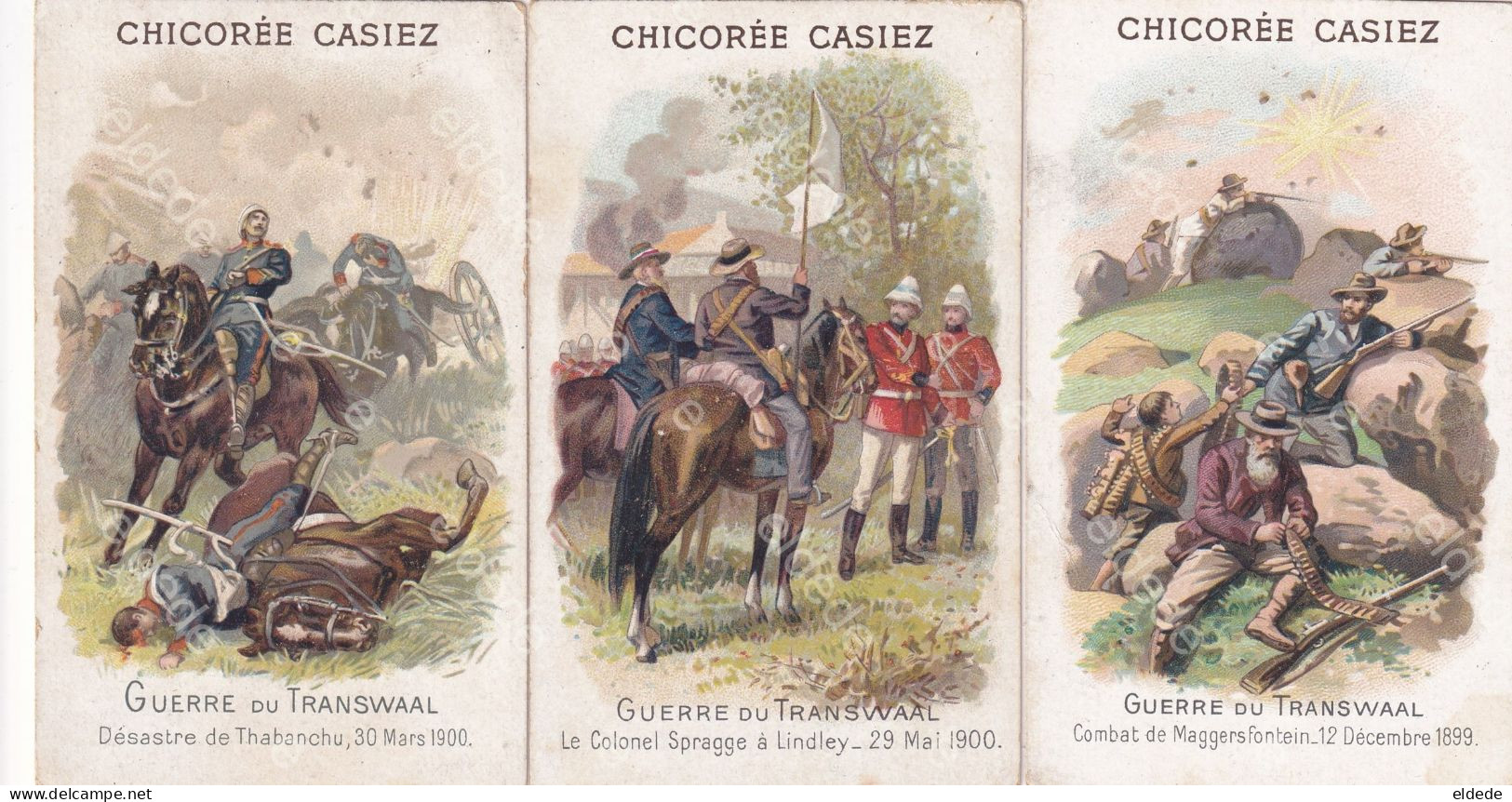 8 Chromo Boer War Ben Viljoen Cronje , Paardeberg , Riefontein , Maggersfontein  Spragge Lindley Thabanchu Etc - Afrique Du Sud