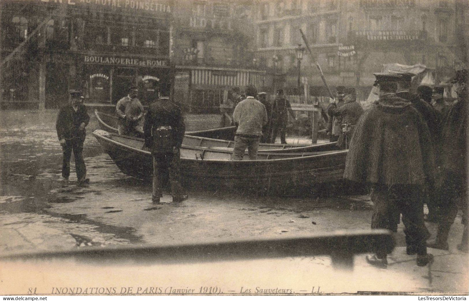 FRANCE - Paris - Les Sauveteurs - Carte Postale Ancienne - Inondations De 1910