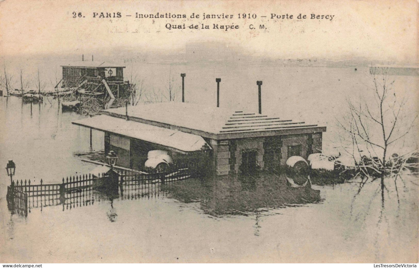 FRANCE - Paris - Porte De Bercy - Quai De La Rapée - Carte Postale Ancienne - Überschwemmung 1910