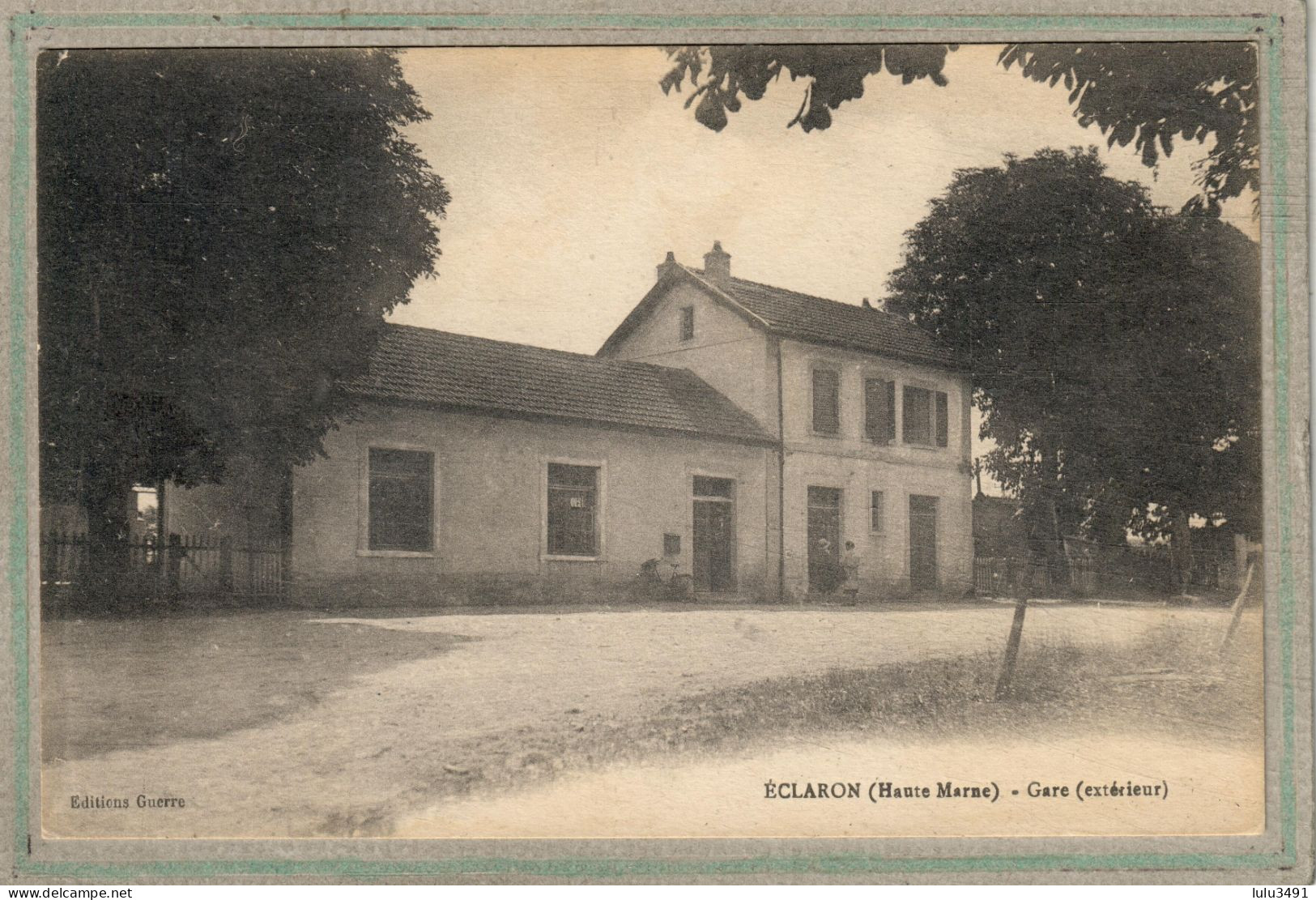 CPA (52) ECLARON - Aspect De La Gare, Côté Extérieur En 1920 - Eclaron Braucourt Sainte Liviere