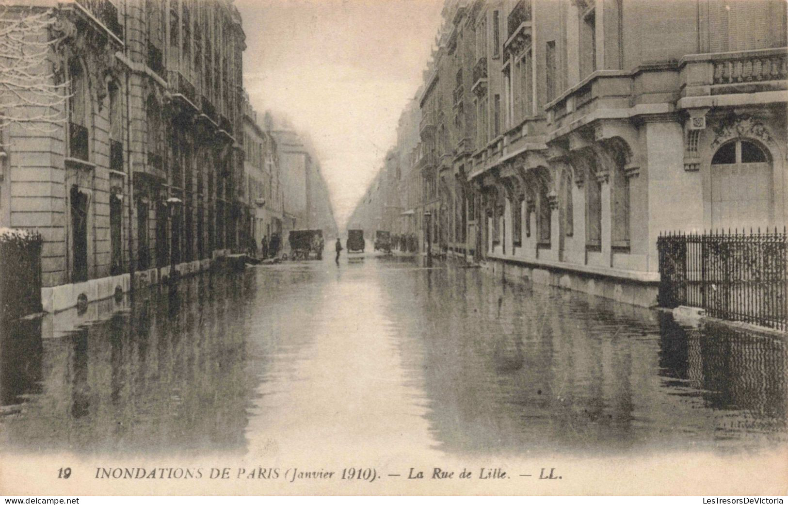 FRANCE - Paris - La Rue De Lille - Carte Postale Ancienne - Inondations De 1910