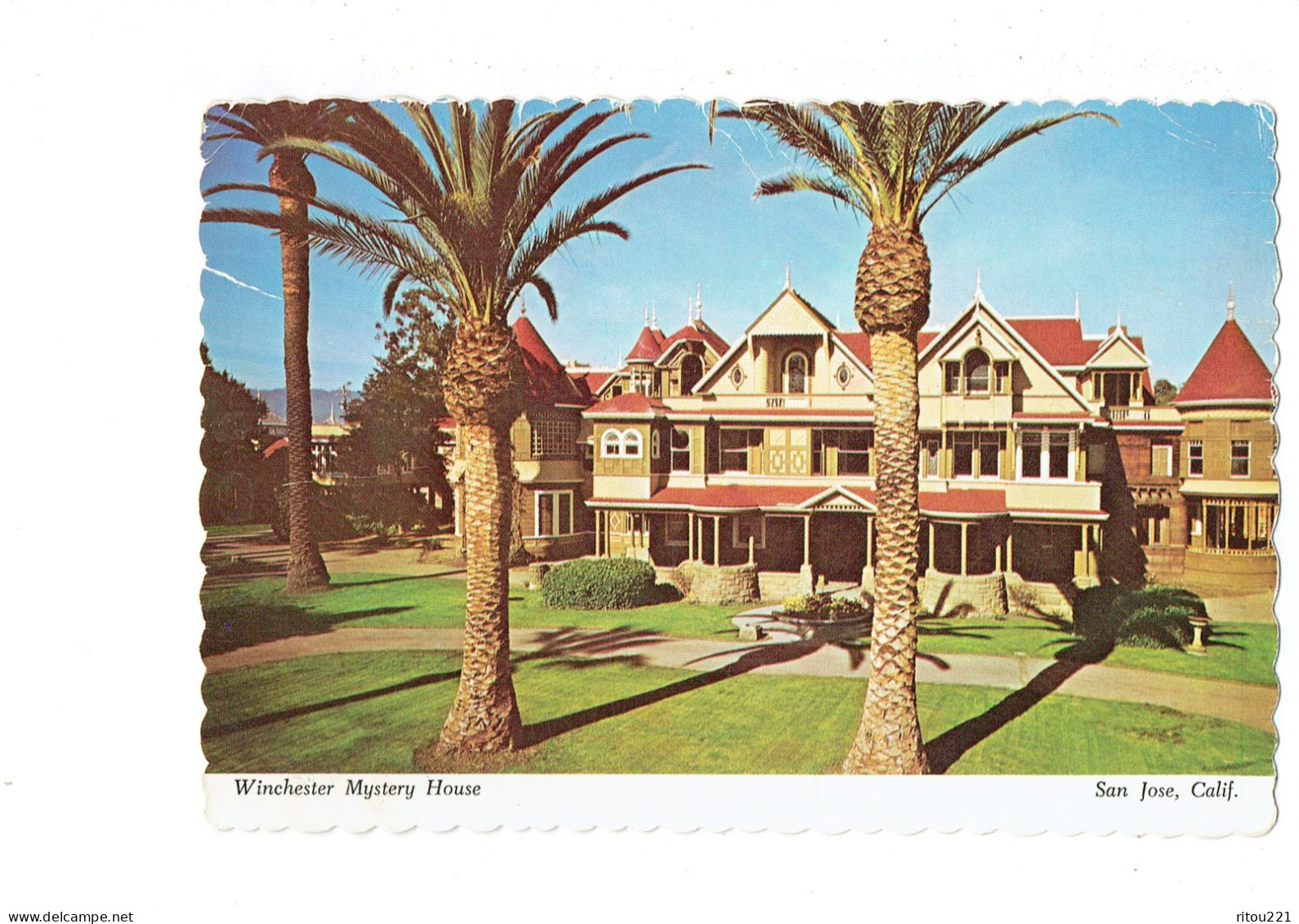 Cpa - California > San Jose -  Winchester MYSTERY HOUSE - Arbre Palmier - San Jose