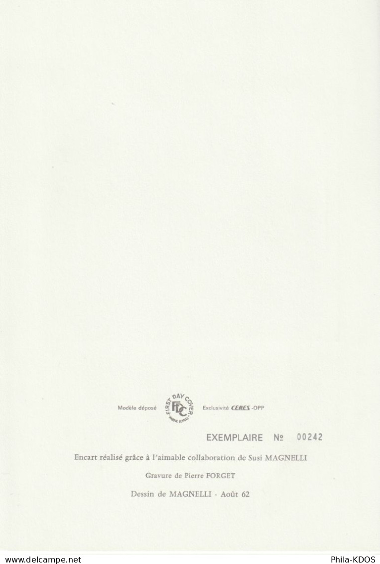 Variété X 2 " GALON DOUBLE VIRGINIA D'ALBERTO MAGNELLI" Sur Encart 1er Jour CERES N°té Soie 1986 N°YT 2414 Parf état FDC - Lettres & Documents