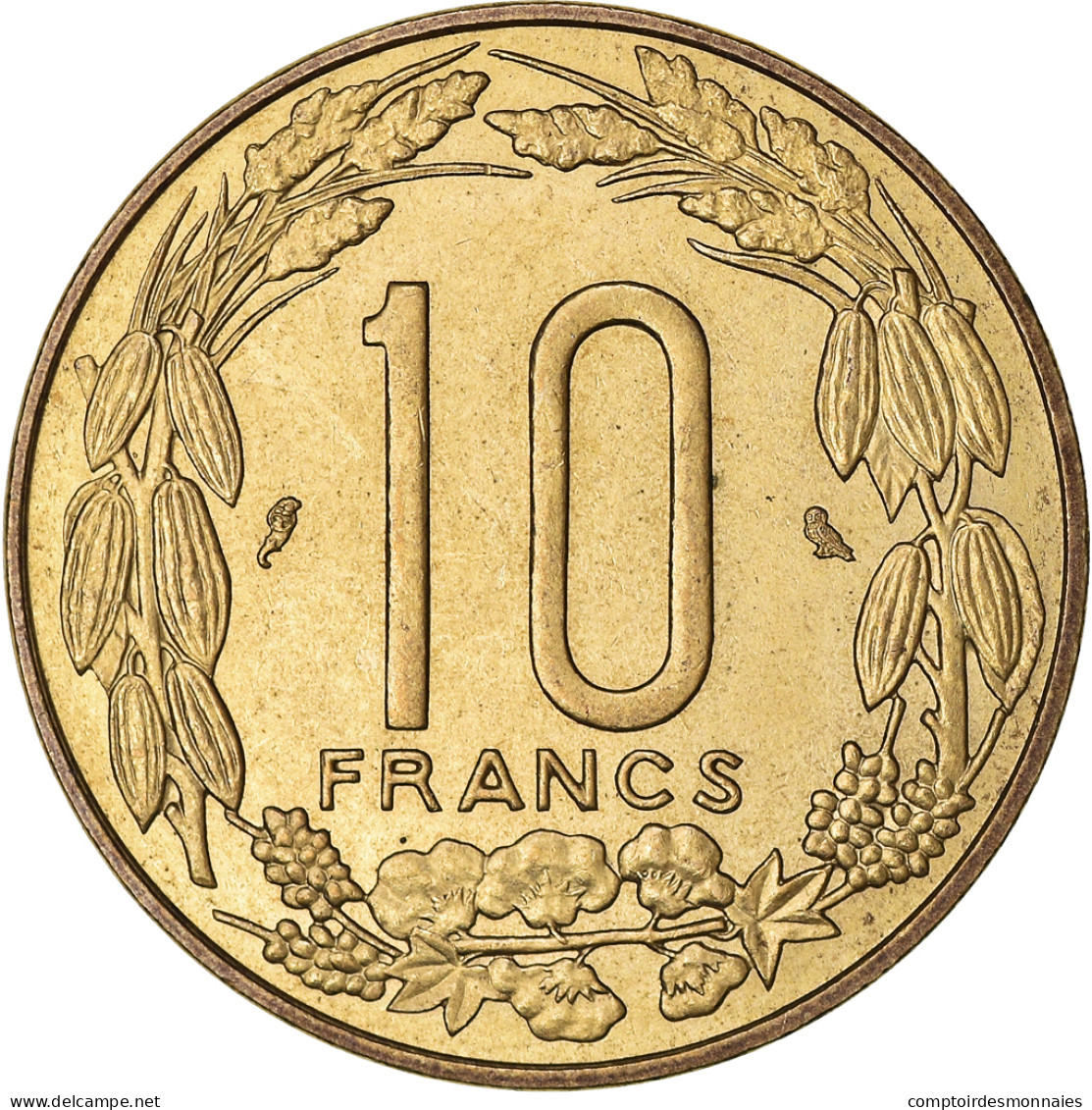 Monnaie, États De L'Afrique équatoriale, 10 Francs, 1969 - Cameroun