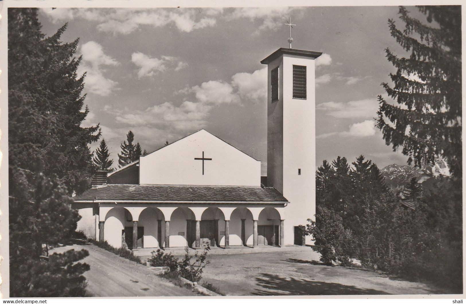 CPSM EGLISE DU SACRE COEUR MONTANA VERMALA CRANS - Crans