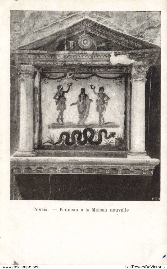 ITALIE - Pompei - Panneau à La Maison Nouvelle - Carte Postale Ancienne - Pompei