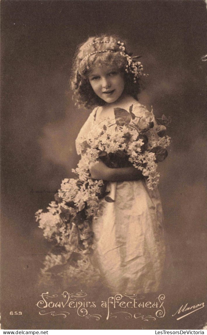 ENFANT - Portrait - Souvenirs Affectueux - Carte Postale Ancienne - Abbildungen