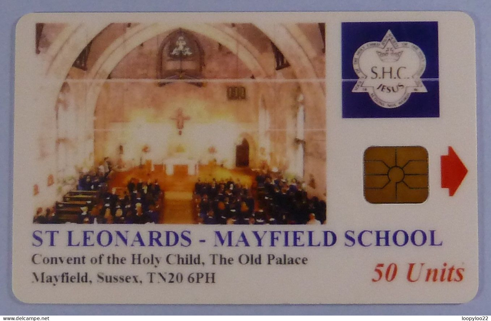 UK - Great Britain - Chip - ST LEONARDS - MAYFIELD SCHOOL - Plain Reverse - 50 Units - Used - R - [ 8] Companies Issues