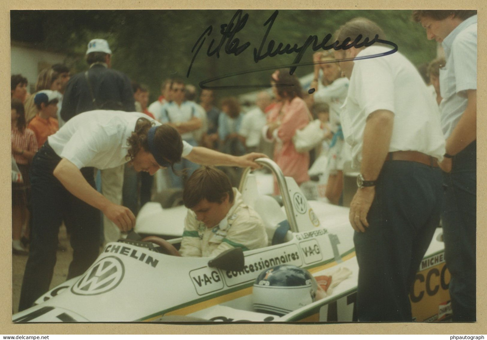 Gilles Lempereur - Pilote Automobile Français  - Photo Originale Signée - Sportief