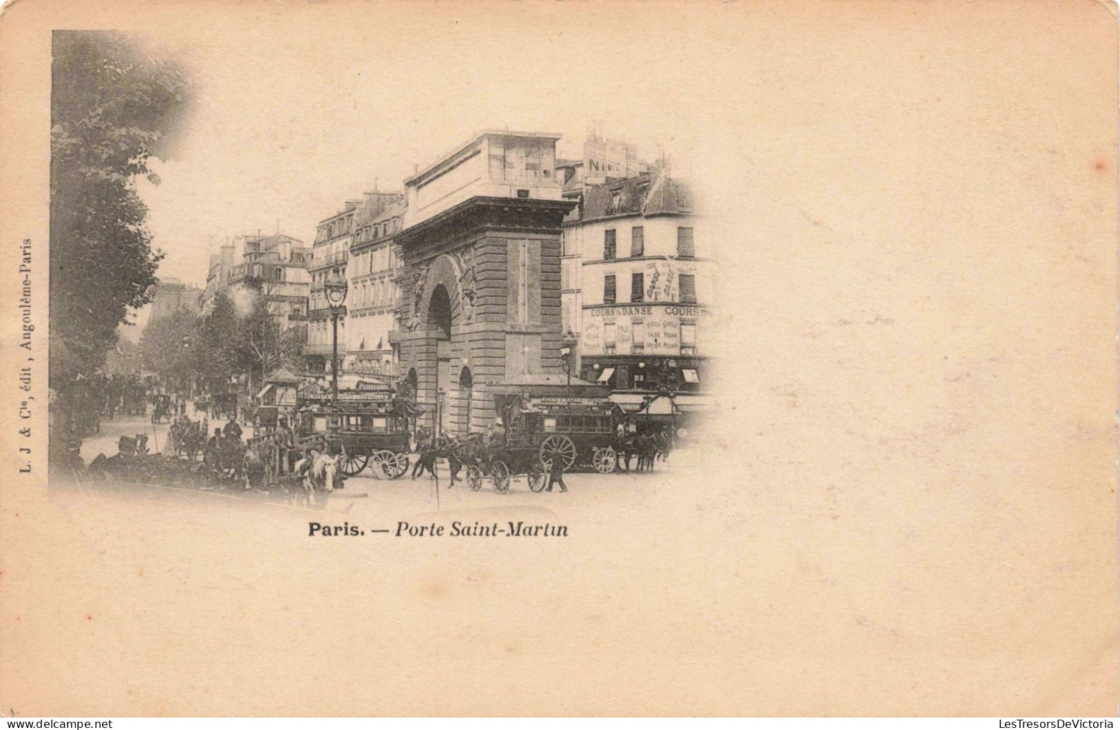 FRANCE - Paris - Porte Saint Martin - Carte Postale Ancienne - Plätze