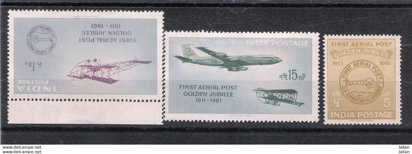 50th Anniv. Airmail, 3V Set, 1961,MNH, Condition As Per Scan LPS1 - Nuovi