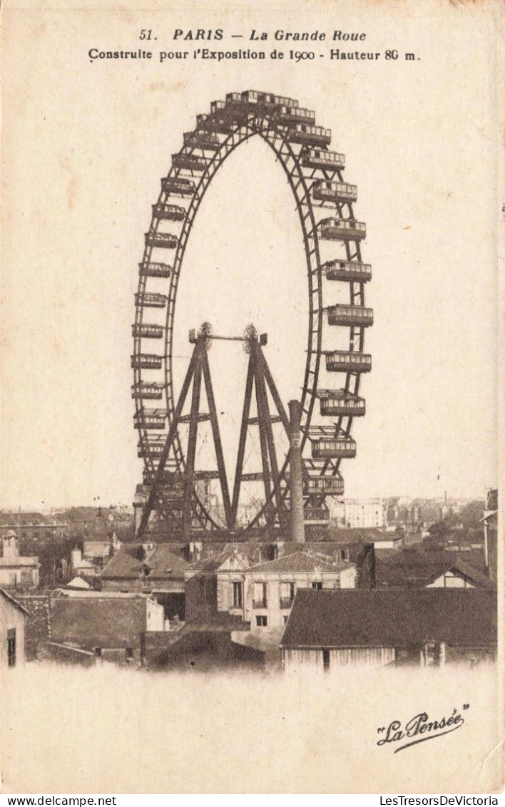 FRANCE - Paris - La Grande Roue - Construite Pour L'exposition De 1900 - Carte Postale Ancienne - Parks, Gärten