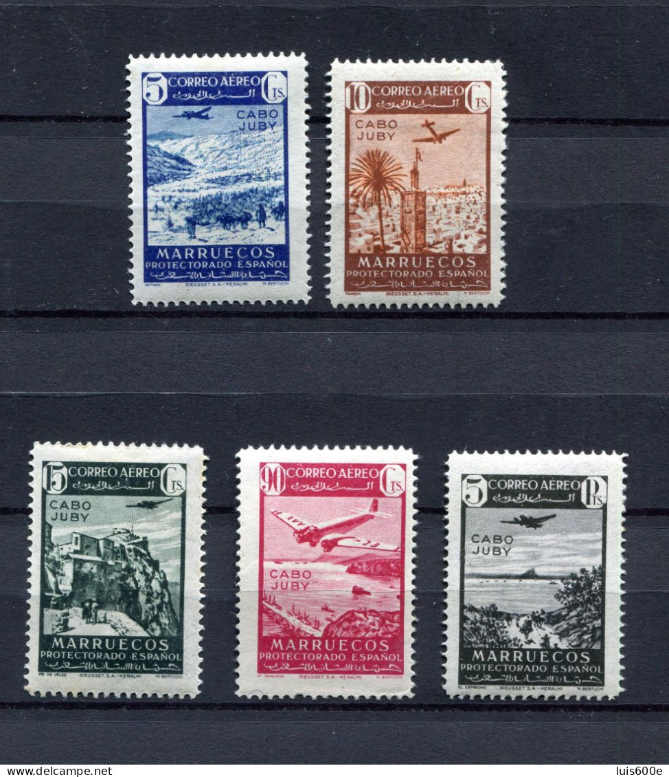 1942.CABO JUBY.EDIFIL 133/37**.NUEVOS SIN FIJASELLOS(MNH) - Cape Juby