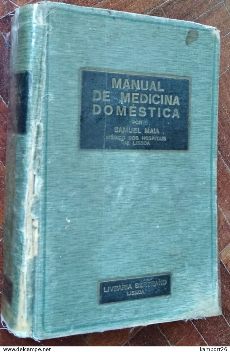 1930s Manual De Medicina Domestica BERTRAND Portugal HIGIENE Gimnastica DOENÇAS - Practical