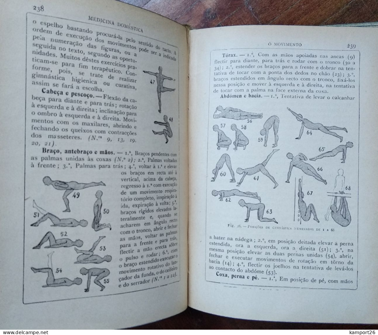 1930s Manual De Medicina Domestica BERTRAND Portugal HIGIENE Gimnastica DOENÇAS - Pratique